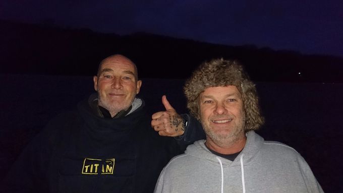 Richie Payne and Mick Miller making a 7 hour round Road trip from Portsmouth from the mad hatters fishing club. Richie also donated 4 rods to the juniors prizes. 
